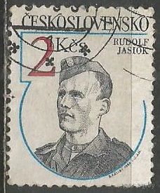 Чехословакия. Р.Ясиок. Антифашист. Танкист. 1984г. Mi#2765.