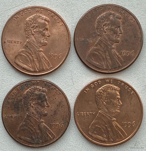 США 1 цент 1996 г. Цена за 1 шт.
