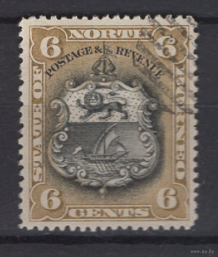 1894 Северное Борнео Герб колонии SG#73  Used