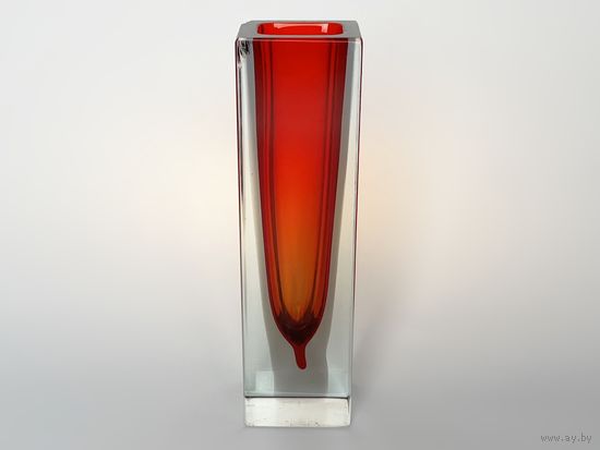 Ваза Муранское стекло Мурано винтаж Италия 13,5см