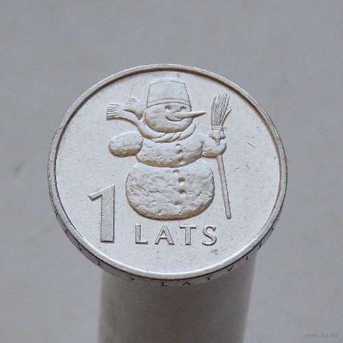 Латвия 1 лат 2007 Снеговик