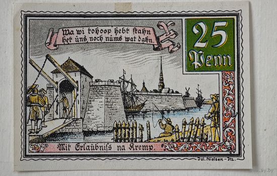 1920 год 25 пфеннигов  Германия