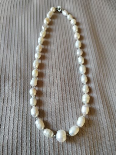 Колье жемчуг крупный натуральный