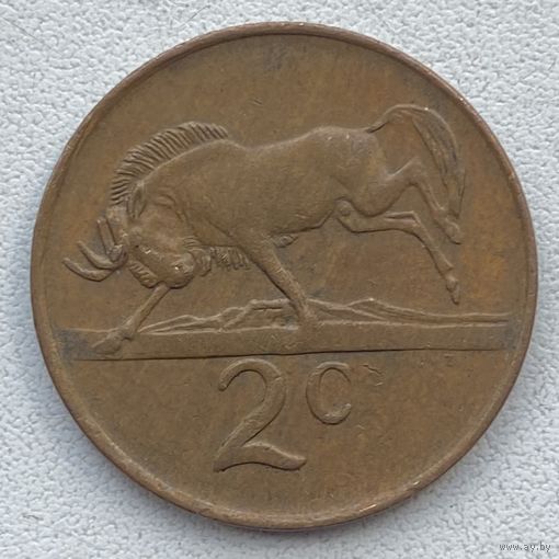 ЮАР 2 цента 1988 г.