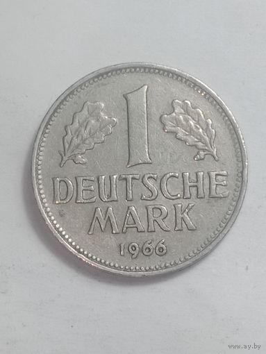 ФРГ 1 марка 1966 года .F