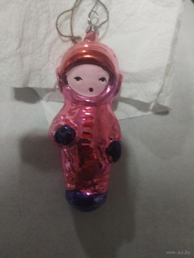 Елочная игрушка СССР космонавт