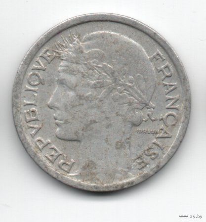 ФРАНЦУЗСКАЯ РЕСПУБЛИКА 1 ФРАНК 1945