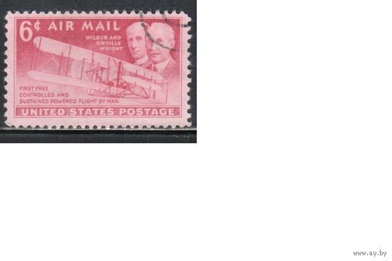 США-1949, (Мих.604), гаш. , Авиация , Самолет(одиночка),