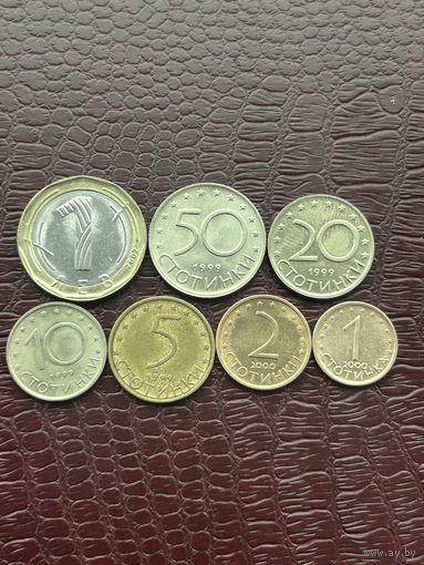 Болгария набор монет,  1999-2002