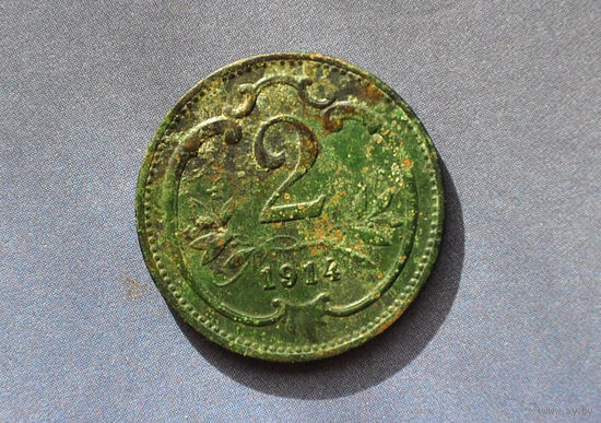 2 геллера 1914 Австро-Венгря