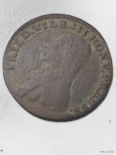 1 шилинг. Фридрих вильгельм. Пруссия. Редкая