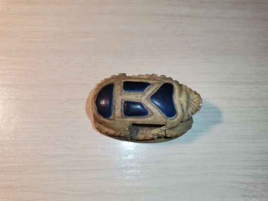 Фигурка из камня "Жук-Скарабей", размер 6*4*3 см.