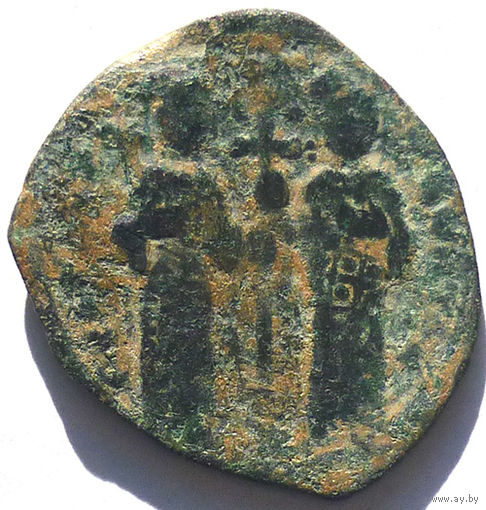 ВИЗАНТИЯ. КОНСТАНТИН Х ДУКА (1059-1067 г.) И ЕВДОКСИЯ. АЕ ФОЛЛИС.