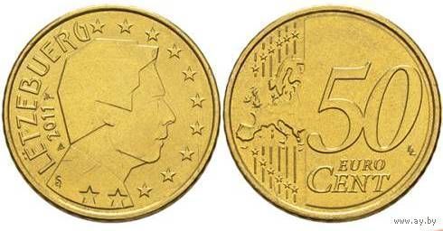 50 евроцентов 2011 Люксембург UNC из ролла