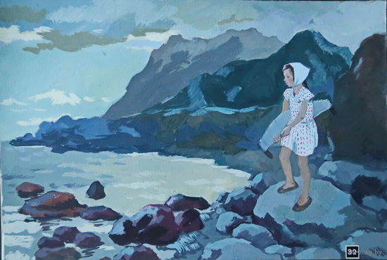 Рисунок к деафильму "Нонка"художник Афанасьева Н. А.1964 г. Наследие СССР