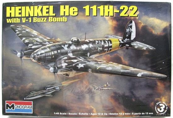 1/48 He 111 H-22 with V-1 bomb (Monogram)