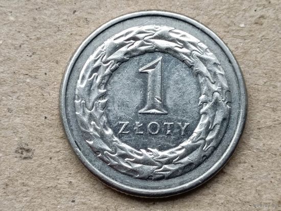 Польша 1 злотый, 2017г. (U-обм)