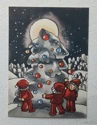 Валите с новым годом 1983  10х15 см