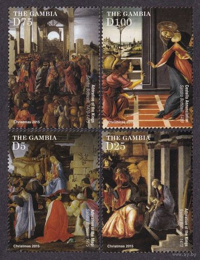 2015 Гамбия 7179-7182 Рождество - Живопись 15,00 евро