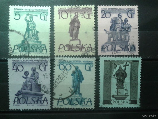 Польша 1955 Памятники Варшавы