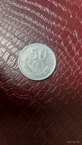 Монета 50 грошей 1985 г. Польша.
