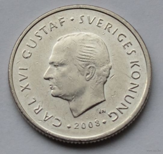 Швеция, 1 крона 2008 г.