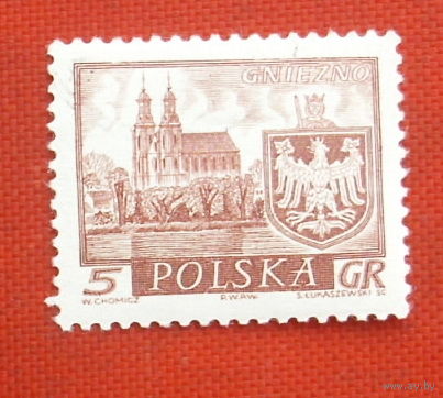 Польша. Замок. ( 1 марка ). 10-3.