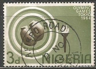 Нигерия. Олимпиада Токио'64. Бокс. 1964г. Mi#156.
