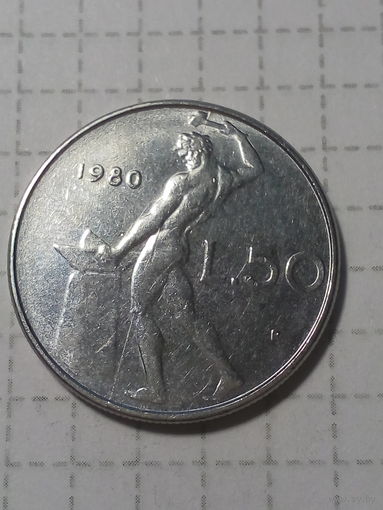 50 лир Италия 1980 год
