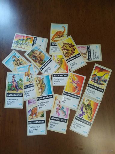 Наклейки от жвачки Jurassic park цена-20 руб одна наклейка