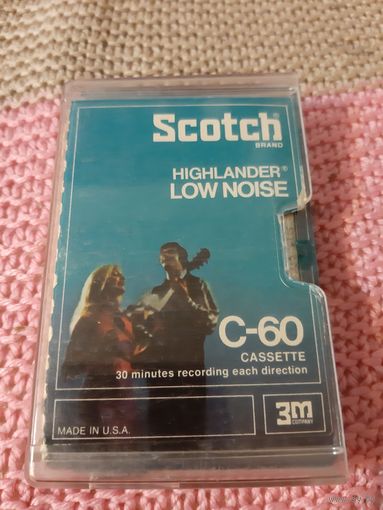 Кассета  Scotch HIGHLANDER. LOW NOISE. C-60. редкая