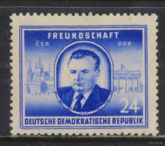 Германия ГДР 1952 Государственный визит президента Чехословакии Клемент Готвальд Градчаны Бранденбургские ворота #302*
