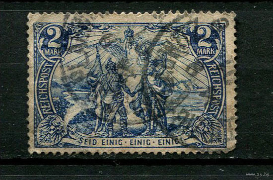 Рейх - 1900 - Север и Юг 2M - [Mi.64ii] - 1 марка. Гашеная.  (Лот 135BV)