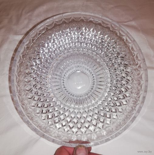 Конфетница, хрусталь, клеймо НЕМАН, СССР