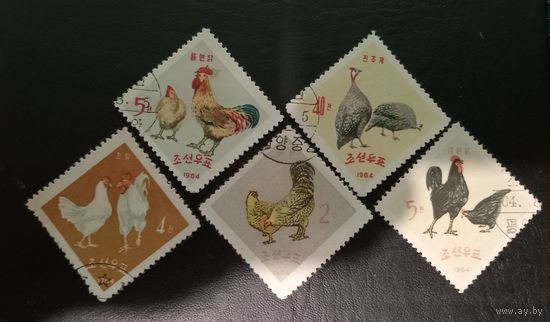 Марки Северная Корея 1964г.