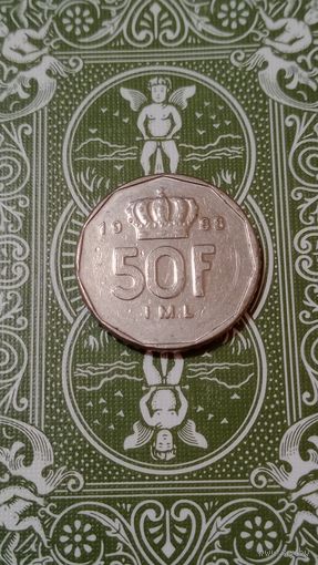 Люксембург 50 франков 1988