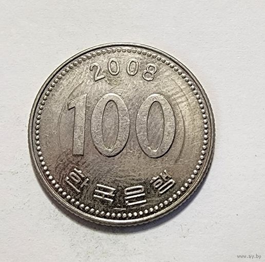 Южная Корея 100 вон, 2008