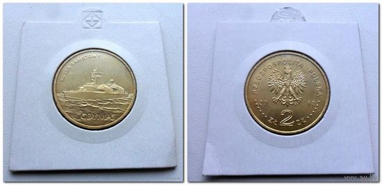 Польша 2 злотых, 2013 Польские суда - Ракетный катер "Гдыня"