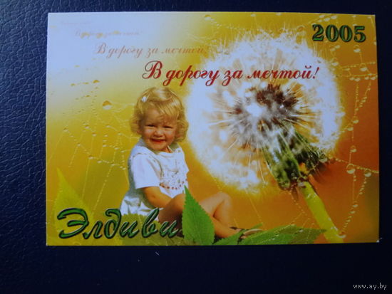 Календарик 2005 г.  Элдиви.  В дорогу за мечтой!