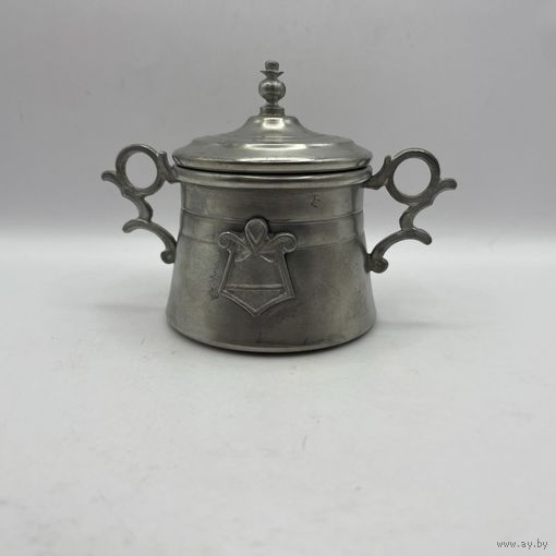 Сахарница оловянная. Италия. Арт 3250