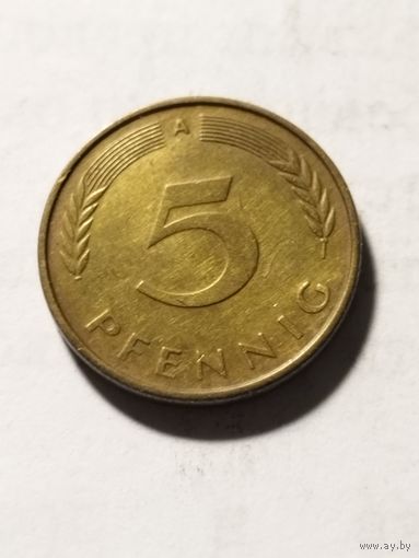 Германия 5 пфенинг 1990 А