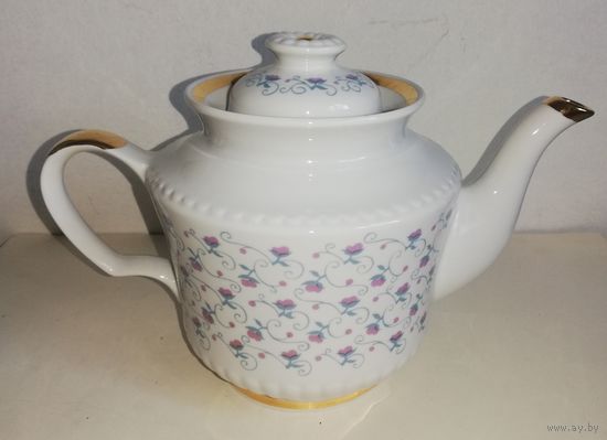 Чайник заварочный 1.5 л, фарфор, Тернопольский ФЗ, СССР