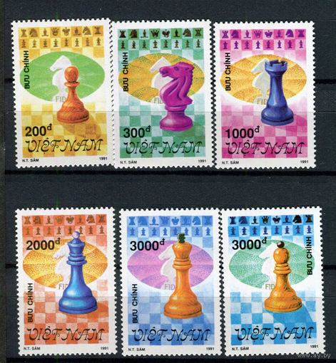 Вьетнам - 1991 - Шахматы - [Mi. 2366-2371] - полная серия - 6 марок. MNH.  (Лот 149Bi)