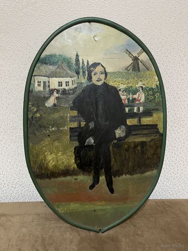 Живопись. Наив. ДВП, масло. 46х30 см.