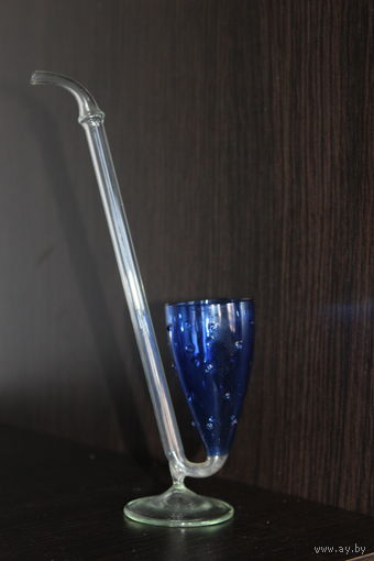 Стеклянный "Трубка-бокал" для портвейна.