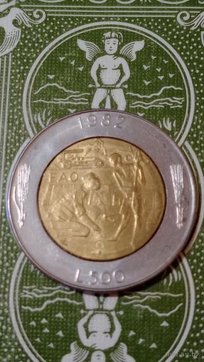 Сан Марино 500 лир 1982 Фао