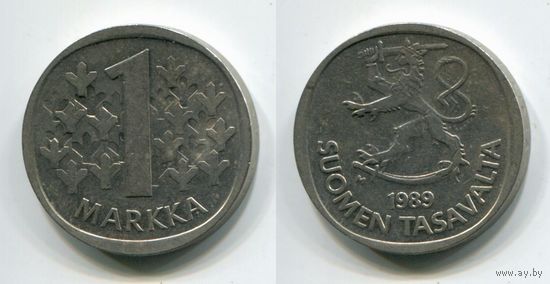 Финляндия. 1 марка (1989, XF)