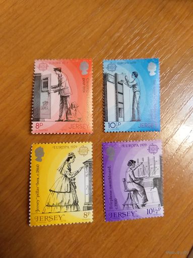 1979 Великобритания Джерси телекоммуникация техника чистая полная серия MNH** (2-13)