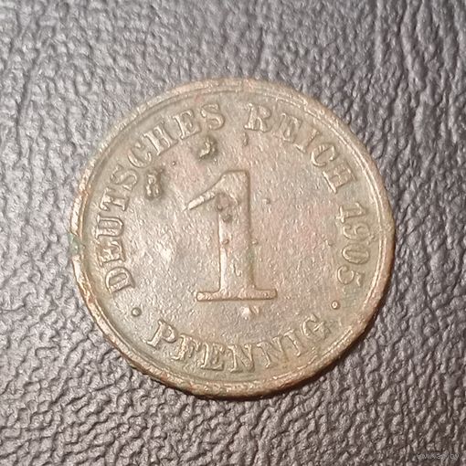 Германия 1 пфенниг1905