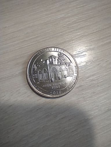 25 центов США, квотер национальный парк Happers ferry